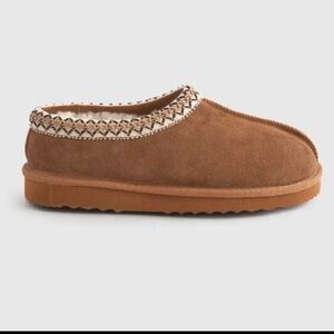 Quince Brown Suede Slip-On Slippers